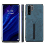 Denior DV Elastic Card PU Custodia per telefono con cover posteriore, For Huawei P30 Pro, For Huawei P30 Lite