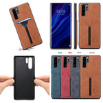 Denior DV Elastic Card PU Custodia per telefono con cover posteriore, For Huawei P30 Pro, For Huawei P30 Lite