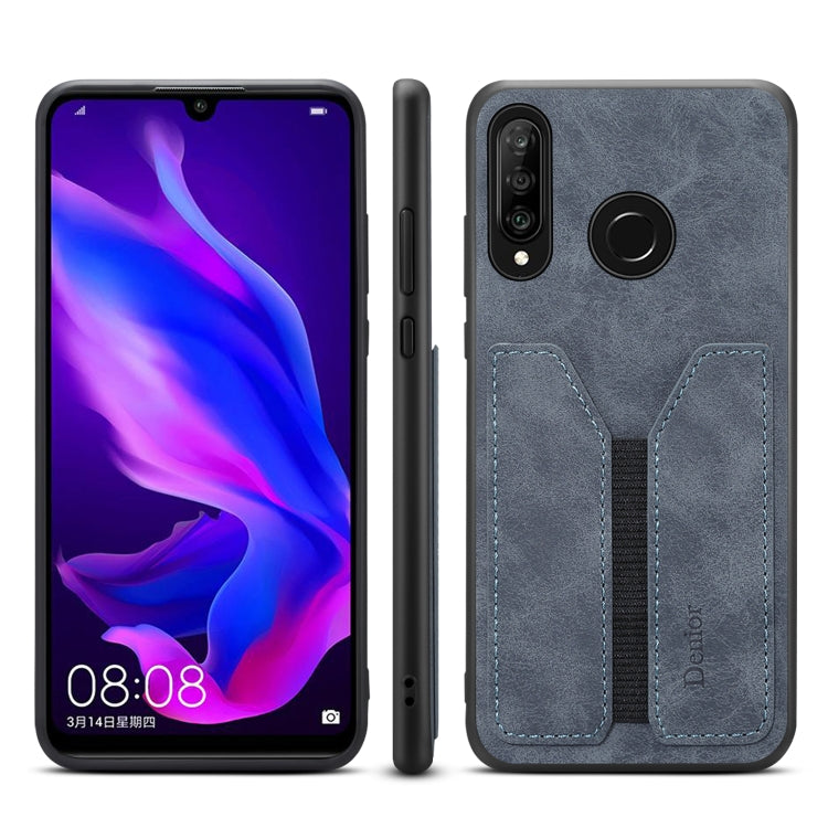 Denior DV Elastic Card PU Custodia per telefono con cover posteriore, For Huawei P30 Pro, For Huawei P30 Lite