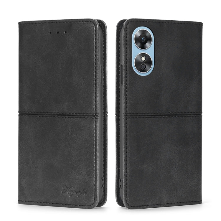Custodia per telefono in pelle magnetica con trama di mucca, For OPPO A17, For Realme C33 4G, For vivo T1 Snapdragon 680/iQOO Z6 44W, For vivo V25 5G/V25e 5G