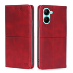 Custodia per telefono in pelle magnetica con trama di mucca, For OPPO A17, For Realme C33 4G, For vivo T1 Snapdragon 680/iQOO Z6 44W, For vivo V25 5G/V25e 5G