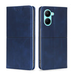 Custodia per telefono in pelle magnetica con trama di mucca, For OPPO A17, For Realme C33 4G, For vivo T1 Snapdragon 680/iQOO Z6 44W, For vivo V25 5G/V25e 5G
