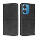 Custodia per telefono in pelle magnetica con trama di mucca, For OPPO A17, For Realme C33 4G, For vivo T1 Snapdragon 680/iQOO Z6 44W, For vivo V25 5G/V25e 5G