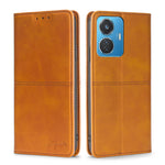 Custodia per telefono in pelle magnetica con trama di mucca, For OPPO A17, For Realme C33 4G, For vivo T1 Snapdragon 680/iQOO Z6 44W, For vivo V25 5G/V25e 5G
