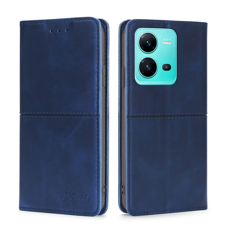 Custodia per telefono in pelle magnetica con trama di mucca, For OPPO A17, For Realme C33 4G, For vivo T1 Snapdragon 680/iQOO Z6 44W, For vivo V25 5G/V25e 5G