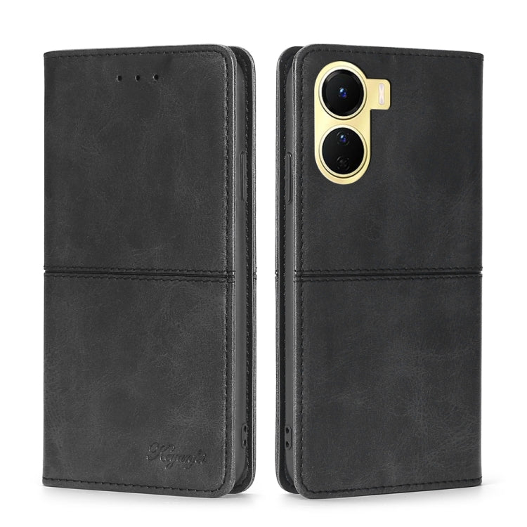 Custodia per telefono in pelle magnetica con trama di mucca, For vivo Y16 4G/Y02s 4G, For Xiaomi Civi 2 5G, For Xiaomi Poco M5 4G