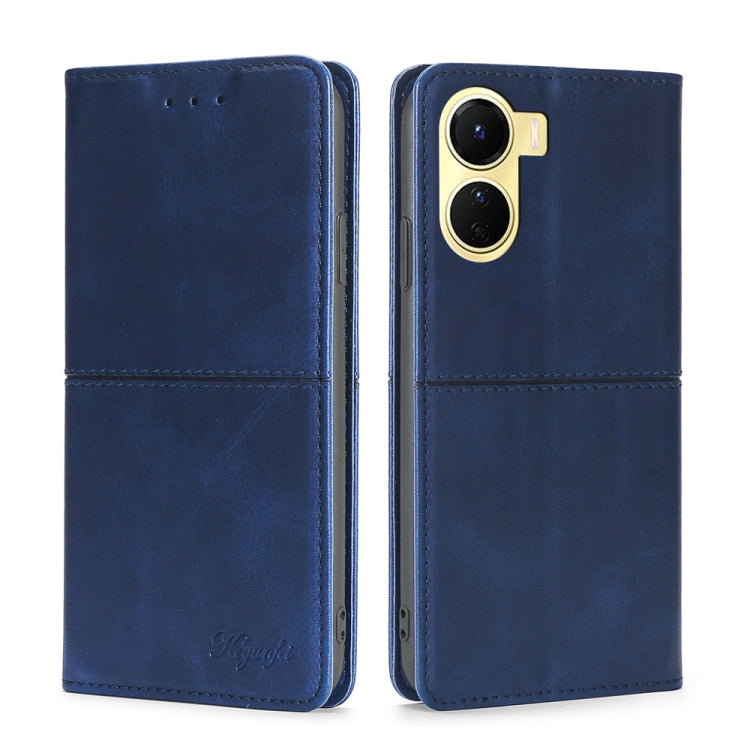Custodia per telefono in pelle magnetica con trama di mucca, For vivo Y16 4G/Y02s 4G, For Xiaomi Civi 2 5G, For Xiaomi Poco M5 4G