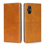 Custodia per telefono in pelle magnetica con trama di mucca, For vivo Y16 4G/Y02s 4G, For Xiaomi Civi 2 5G, For Xiaomi Poco M5 4G