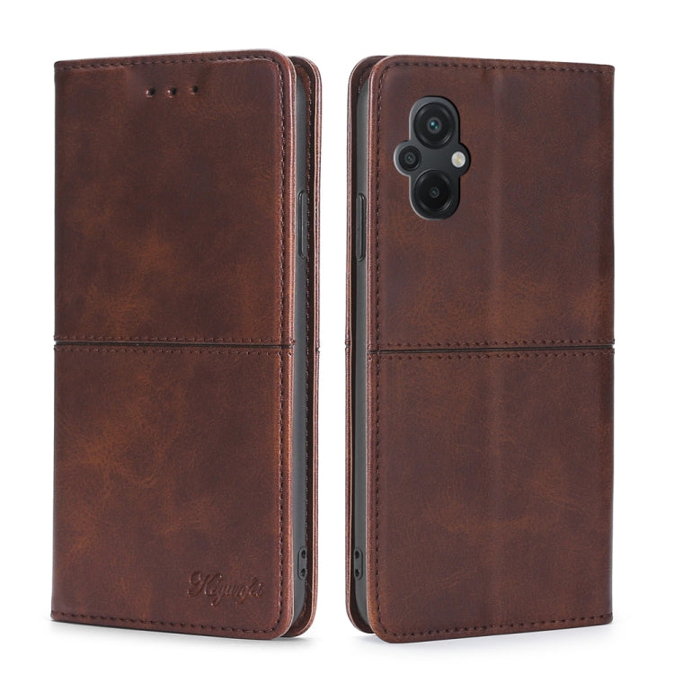 Custodia per telefono in pelle magnetica con trama di mucca, For vivo Y16 4G/Y02s 4G, For Xiaomi Civi 2 5G, For Xiaomi Poco M5 4G