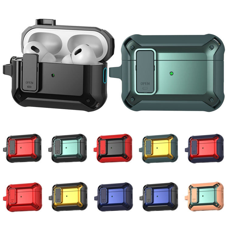 Custodia in silicone per auricolari wireless Bumblebee con interruttore e foro per cordino, For AirPods Pro 2 with Lanyard Hole