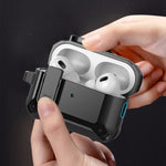 Custodia in silicone per auricolari wireless Bumblebee con interruttore e foro per cordino, For AirPods Pro 2 with Lanyard Hole