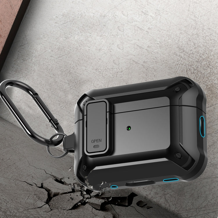 Custodia in silicone per auricolari wireless Bumblebee con interruttore e foro per cordino, For AirPods Pro 2 with Lanyard Hole