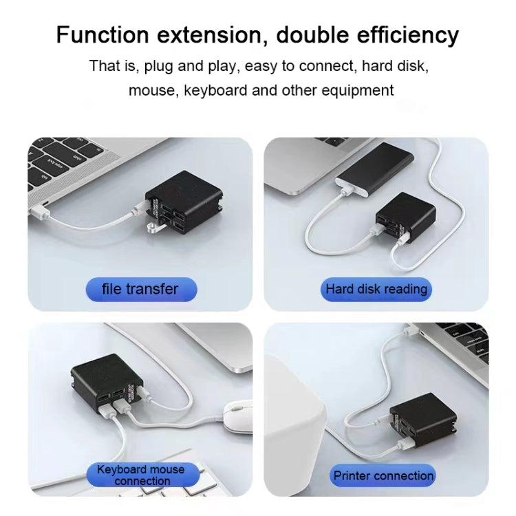 Caricatore USB-C 65W con HUB a 4 porte USB