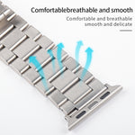 Cinturino per orologio in metallo, For Apple Watch Ultra 49mm / Series 8&7 45mm / SE 2&6&SE&5&4 44mm / 3&2&1 42mm, For Apple Watch Series 8&7 41mm / SE 2&6&SE&5&4 40mm / 3&2&1 38mm
