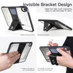 Custodia protettiva per tablet trasparente in acrilico TPU con supporto, For iPad 10th Gen 10.9 2022