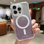 Custodia per telefono antiurto in acrilico glitterato a colori sfumati MagSafe, For iPhone 14, For iPhone 13 Pro Max, For iPhone 13 Pro