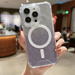 Custodia per telefono antiurto in acrilico glitterato a colori sfumati MagSafe, For iPhone 14, For iPhone 13 Pro Max, For iPhone 13 Pro