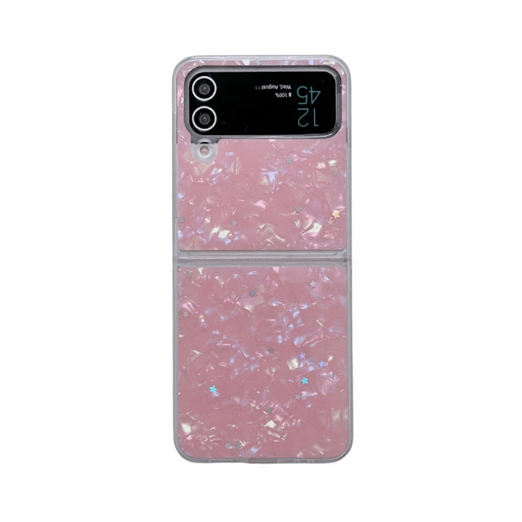 Custodia per telefono antiurto glitterata con motivo a conchiglia, For Samsung Galaxy Z Flip3 5G, For Samsung Galaxy Z Flip4