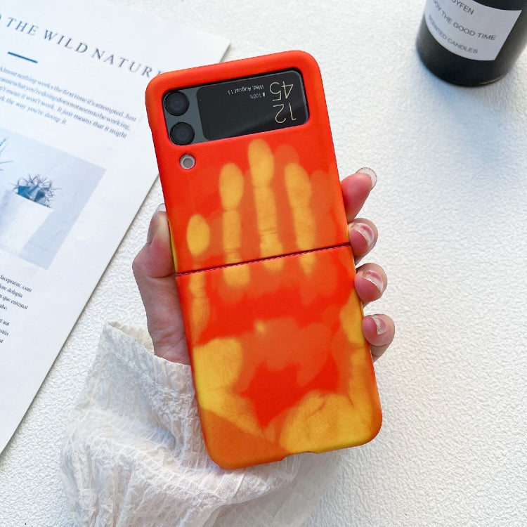 Custodia protettiva in silicone sensibile al calore, For Samsung Galaxy Z Flip3 5G, For Samsung Galaxy Z Flip4