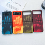 Custodia protettiva in silicone sensibile al calore, For Samsung Galaxy Z Flip3 5G, For Samsung Galaxy Z Flip4