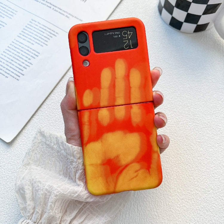 Custodia protettiva in silicone sensibile al calore, For Samsung Galaxy Z Flip3 5G, For Samsung Galaxy Z Flip4