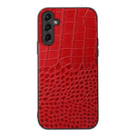 Custodia per telefono in vera pelle con trama di coccodrillo, For Samsung Galaxy A14 5G, For Samsung Galaxy S23+ 5G, For Samsung Galaxy S23 Ultra 5G
