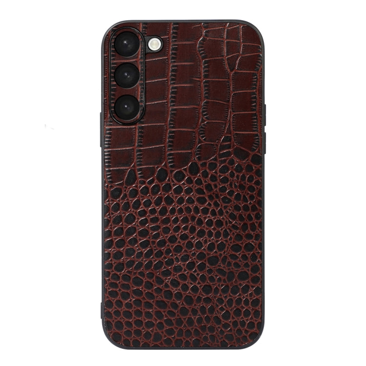Custodia per telefono in vera pelle con trama di coccodrillo, For Samsung Galaxy A14 5G, For Samsung Galaxy S23+ 5G, For Samsung Galaxy S23 Ultra 5G