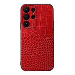 Custodia per telefono in vera pelle con trama di coccodrillo, For Samsung Galaxy A14 5G, For Samsung Galaxy S23+ 5G, For Samsung Galaxy S23 Ultra 5G