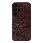 Custodia per telefono in vera pelle con trama di coccodrillo, For Samsung Galaxy A14 5G, For Samsung Galaxy S23+ 5G, For Samsung Galaxy S23 Ultra 5G