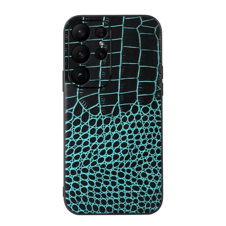 Custodia per telefono in vera pelle con trama di coccodrillo, For Samsung Galaxy A14 5G, For Samsung Galaxy S23+ 5G, For Samsung Galaxy S23 Ultra 5G