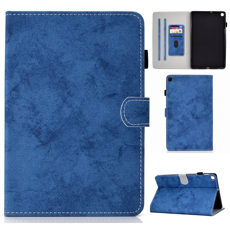 Custodia in pelle piatta con slot carte per Galaxy Tab S6 Lite
