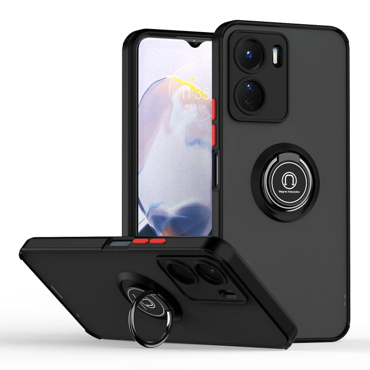 Custodia per telefono Q Shadow 1 serie TPU + PC con anello, For vivo Y16