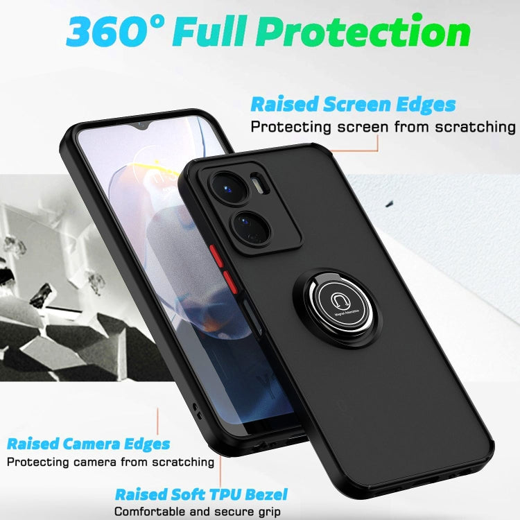 Custodia per telefono Q Shadow 1 serie TPU + PC con anello, For vivo Y16
