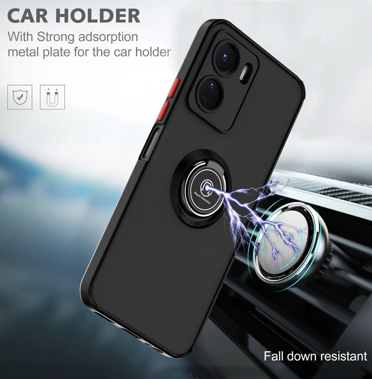 Custodia per telefono Q Shadow 1 serie TPU + PC con anello, For vivo Y16