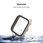 Custodia per orologio protettiva integrata in vetro temperato PC + 9H, For Garmin Venu Sq2