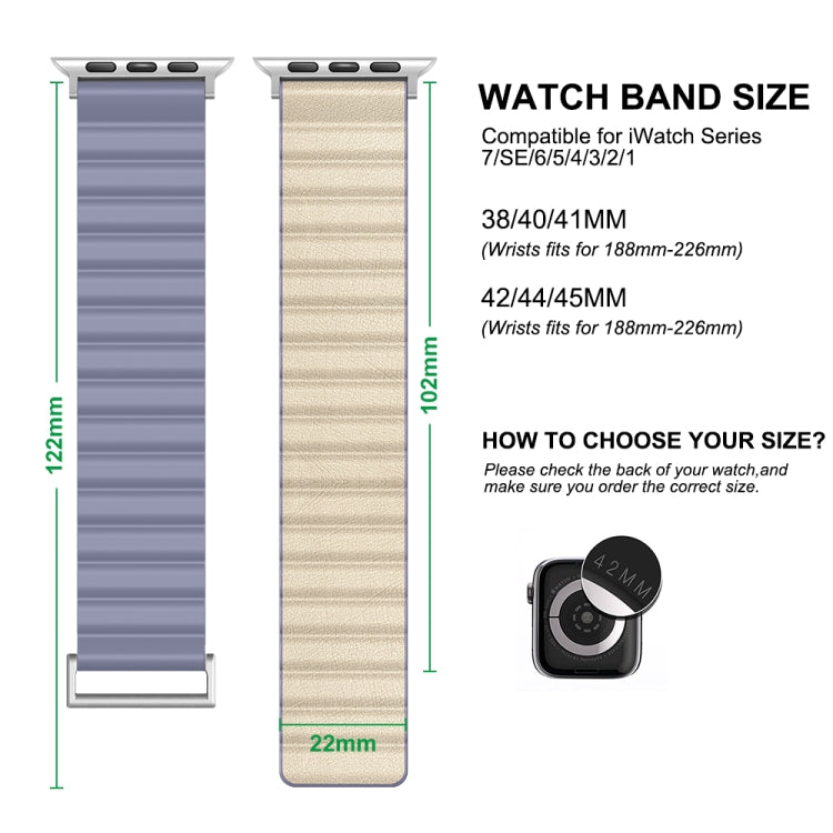 Cinturino magnetico in TPU, For Apple Watch Ultra 49mm / Series 8&7 45mm / SE 2&6&SE&5&4 44mm / 3&2&1 42mm, For Apple Watch Series 8&7 41mm / SE 2&6&SE&5&4 40mm / 3&2&1 38mm