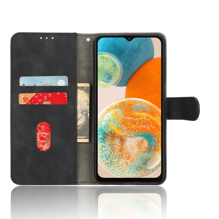 Custodia per telefono in pelle con vibrazione magnetica Skin Feel, For Samsung Galaxy A23 4G Global