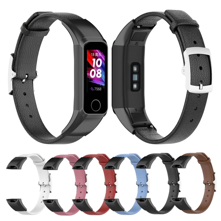 Per Huawei Band 4 (ADS-B29) / Honor Band 5i (CRS-B19S) cinturino da polso in vera pelle
