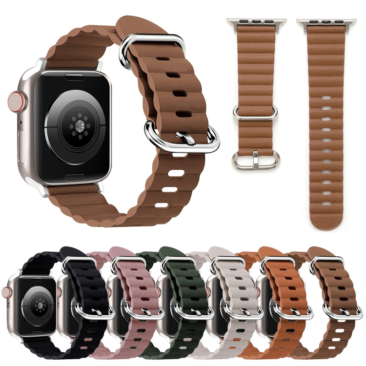 Cinturino per orologio in pelle stile oceano, For Apple Watch Ultra 49mm / Series 8&7 45mm / SE 2&6&SE&5&4 44mm / 3&2&1 42mm, For Apple Watch Ultra 49mm / Series 8&7 45mm /, For Apple Watch Series 8&7 41mm / SE 2&6&SE&5&4 40mm / 3&2&1 38mm