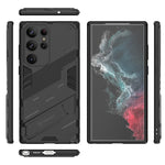 Punk Armor 2 in 1 PC + custodia per telefono antiurto in TPU con supporto invisibile, For Samsung Galaxy S23 Ultra 5G, For Samsung Galaxy S23+ 5G, For Samsung Galaxy S23 5G