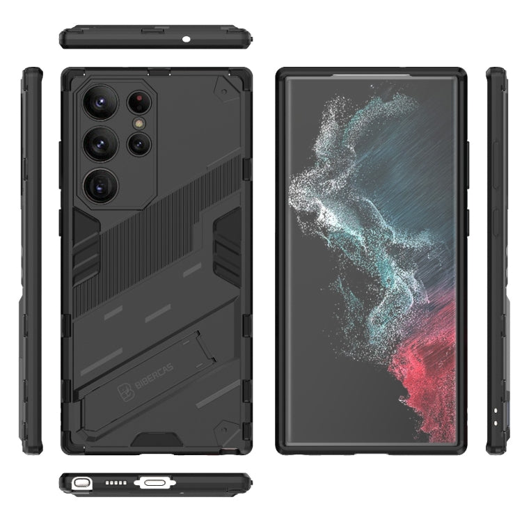 Punk Armor 2 in 1 PC + custodia per telefono antiurto in TPU con supporto invisibile, For Samsung Galaxy S23 Ultra 5G, For Samsung Galaxy S23+ 5G, For Samsung Galaxy S23 5G