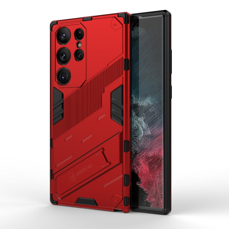 Punk Armor 2 in 1 PC + custodia per telefono antiurto in TPU con supporto invisibile, For Samsung Galaxy S23 Ultra 5G, For Samsung Galaxy S23+ 5G, For Samsung Galaxy S23 5G