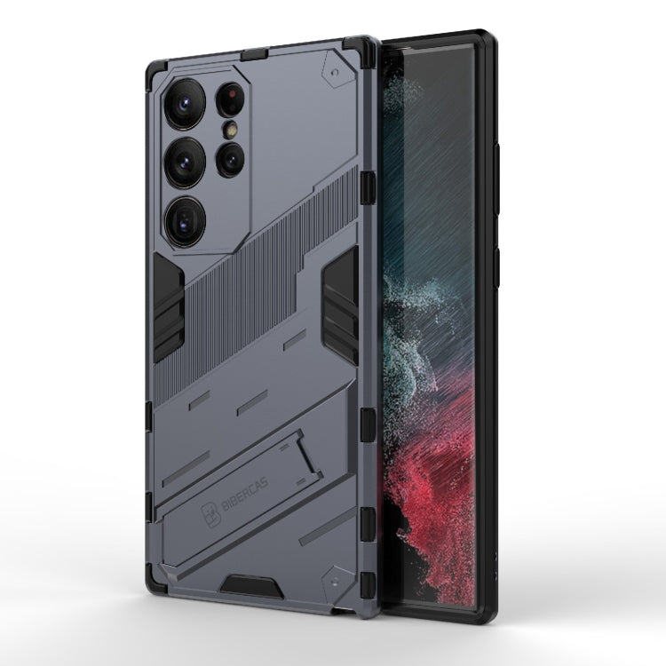 Punk Armor 2 in 1 PC + custodia per telefono antiurto in TPU con supporto invisibile, For Samsung Galaxy S23 Ultra 5G, For Samsung Galaxy S23+ 5G, For Samsung Galaxy S23 5G