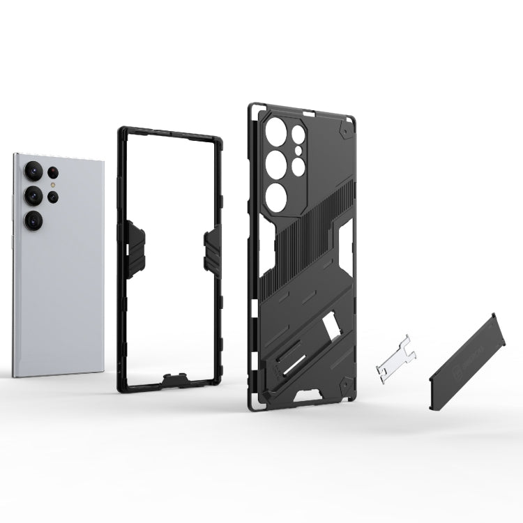 Punk Armor 2 in 1 PC + custodia per telefono antiurto in TPU con supporto invisibile, For Samsung Galaxy S23 Ultra 5G, For Samsung Galaxy S23+ 5G, For Samsung Galaxy S23 5G