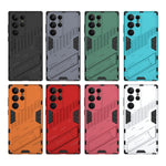 Punk Armor 2 in 1 PC + custodia per telefono antiurto in TPU con supporto invisibile, For Samsung Galaxy S23 Ultra 5G, For Samsung Galaxy S23+ 5G, For Samsung Galaxy S23 5G