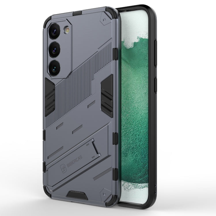 Punk Armor 2 in 1 PC + custodia per telefono antiurto in TPU con supporto invisibile, For Samsung Galaxy S23 Ultra 5G, For Samsung Galaxy S23+ 5G, For Samsung Galaxy S23 5G