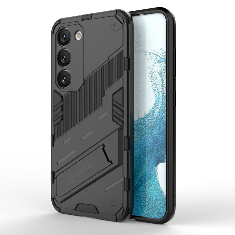 Punk Armor 2 in 1 PC + custodia per telefono antiurto in TPU con supporto invisibile, For Samsung Galaxy S23 Ultra 5G, For Samsung Galaxy S23+ 5G, For Samsung Galaxy S23 5G