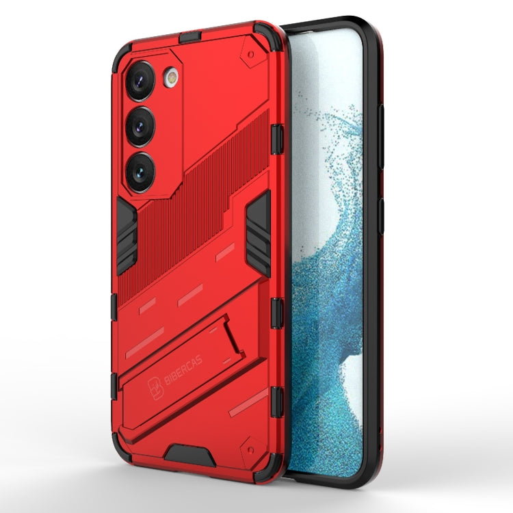 Punk Armor 2 in 1 PC + custodia per telefono antiurto in TPU con supporto invisibile, For Samsung Galaxy S23 Ultra 5G, For Samsung Galaxy S23+ 5G, For Samsung Galaxy S23 5G