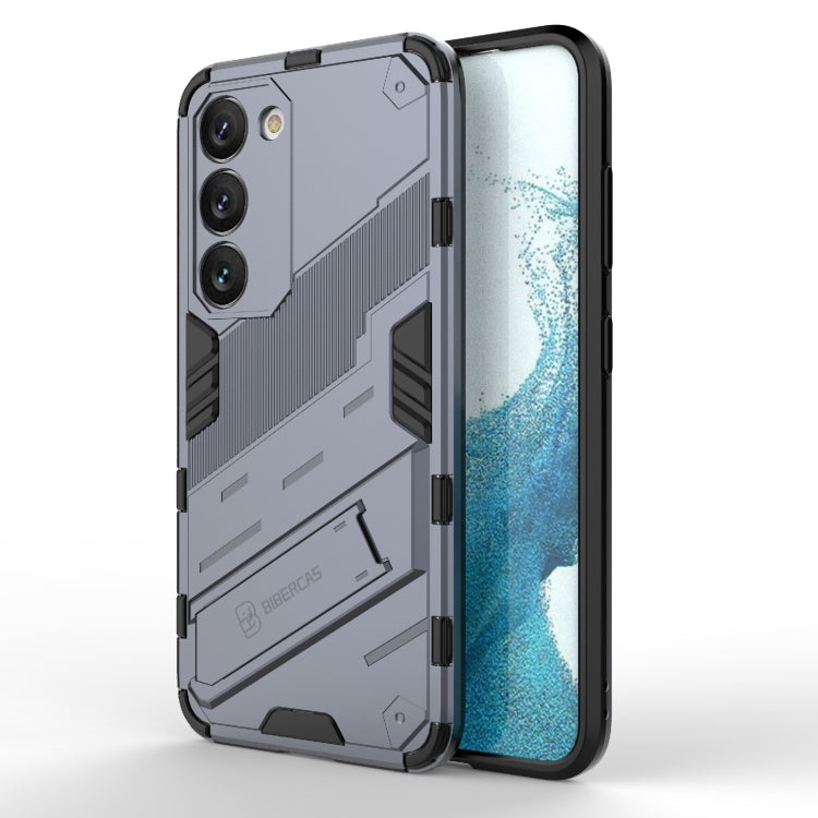 Punk Armor 2 in 1 PC + custodia per telefono antiurto in TPU con supporto invisibile, For Samsung Galaxy S23 Ultra 5G, For Samsung Galaxy S23+ 5G, For Samsung Galaxy S23 5G