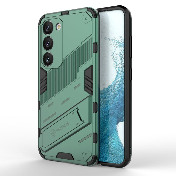 Punk Armor 2 in 1 PC + custodia per telefono antiurto in TPU con supporto invisibile, For Samsung Galaxy S23 Ultra 5G, For Samsung Galaxy S23+ 5G, For Samsung Galaxy S23 5G